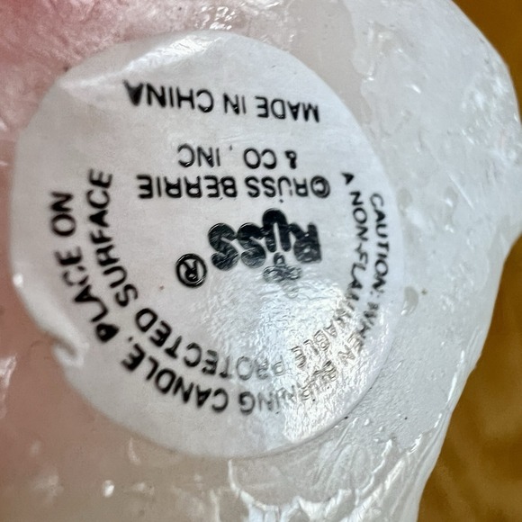 Lot Of 3 Easter Wax Candles Russ Berries Bunny Egg Carrots Rose‎ Vintage - Picture 7 of 10